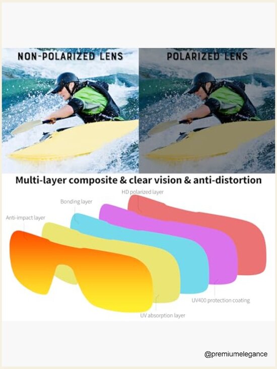 Oversized Polarized Shield Sunglasses UV400 One Piece Retro Square main image 7